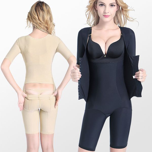 Fajas Colombianas Mujer Supporto completo per il corpo Compressione del braccio Riduci la vita con reggiseno integrato BBl Forniture per chirurgia post operatoria 240115