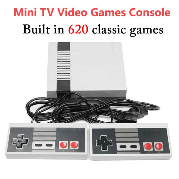 Konsollar Retro Video Oyunu Konsolu AV Çıktı HD TV Handheld Player Retro 8 Bit Mini Arcade Console Build 650 Klasik Oyun Çocuk Hediyesi