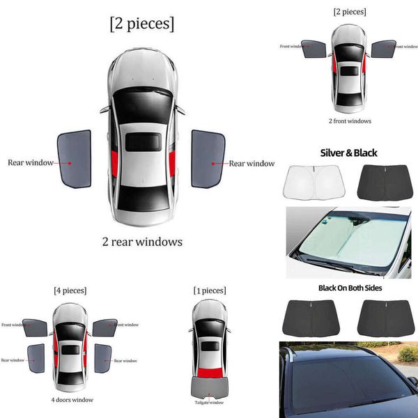 2024 Per Hyundai Elantra Cn7 AVANTE 2021 2022 Magnetico Auto Parasole Scudo Parabrezza Anteriore Tenda Posteriore Finestrini Laterali Tenda Da Sole Visiera