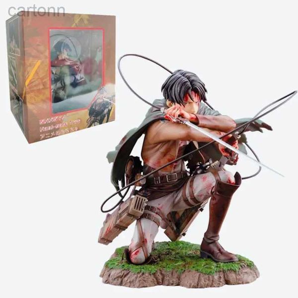 Anime Manga 18CM Anime Attack on Titan Figura Levi Ackerman Multiple Ver.coleção de bonecos de ação brinquedos modelo 240401