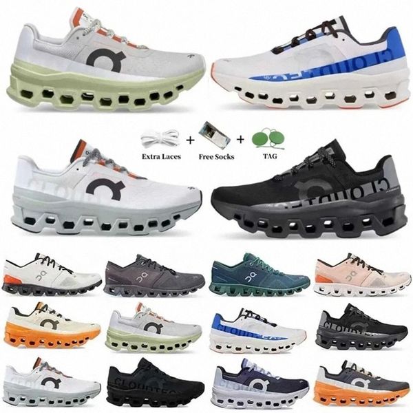 Cloudmonster Cloud All Black Magnet Shark Undyed Bianco Scarpe da corsa Flame Acai Viola Lavanda Gelo Surf Cobalt Creek Fawn Eclipse Curcuma Ferro D2x 60Dx #