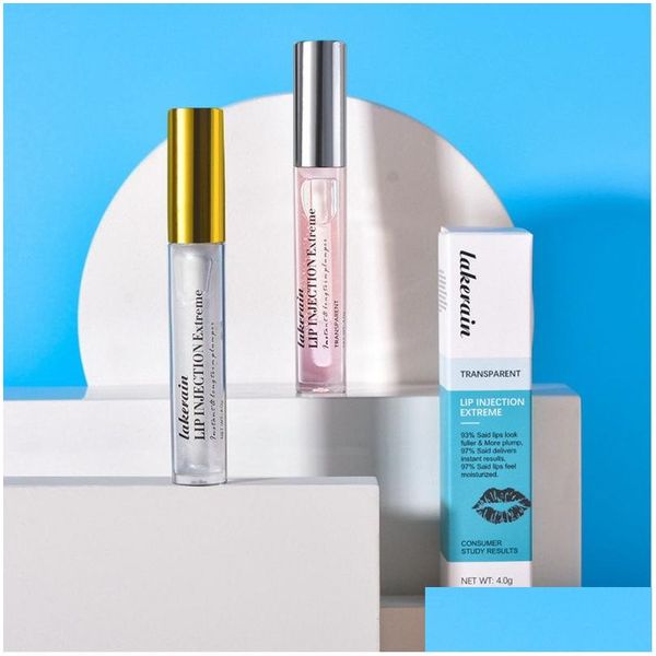 Outros itens de beleza para saúde Lakerain Lip Plump Gloss Maquiagem Essence Lips Kit Natural Hidratante Nutritivo Hidratante Brilhante Lipgloss Se Dhbf0