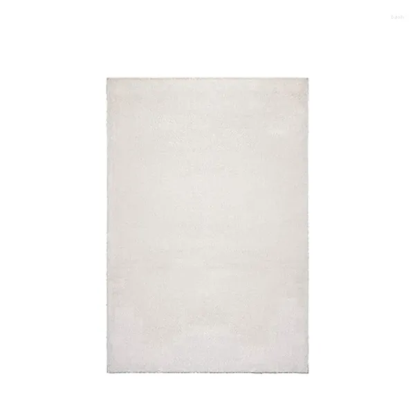 Teppiche 1 Stück Moderner Kurzflor-Teppich, waschbar bis 30 Grad, superweich, Felloptik, Creme, 80 x 160 cm, rutschfeste Unterseite