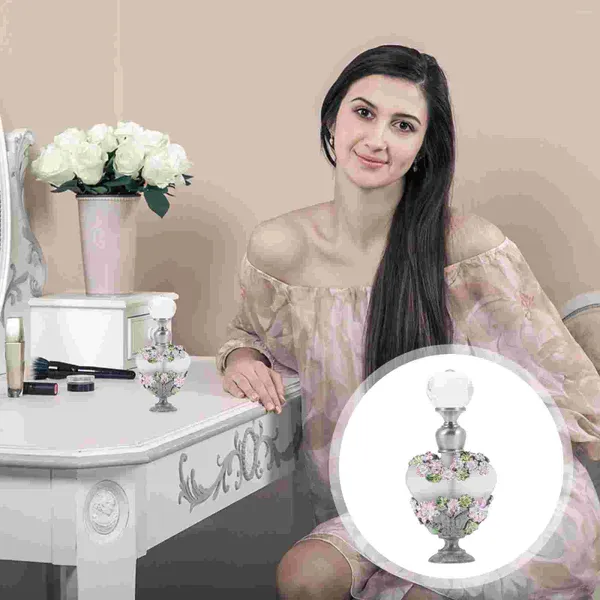Frascos de armazenamento Frasco de perfume Óleo essencial de vidro Purfumes árabes Perfumes Arabes de Mujer Recipiente Cristal