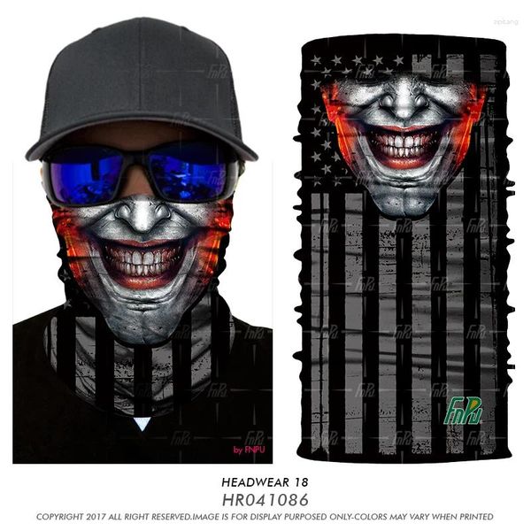 Bandanas Halloween Nahtloser Joker Clown Totenkopf Geist Halswärmer Gesichtsmaske Kopftuch Kopftuch Bandana Stirnband Fahrrad Snowboard Radfahren