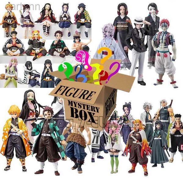 Anime Manga Anime Demone Figura Scatola cieca Sorpresa Scatola misteriosa Inosuke Yaiba Tanjirou Action Figures Giocattoli di modello per i regali dei bambini 240401