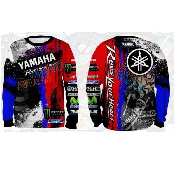 Fox Downhill Suit Fox Head Riding Suit Mountain Bike Racing Suit Motosiklet Takım Uzun Kollu T-Shirt Erkekler Top Yamaha