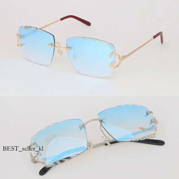 Carter sunglassess decoração armação de arame óculos de sol para mulheres sem aro homens óculos ao ar livre espelhado verão ao ar livre 927 carteras sunglassess