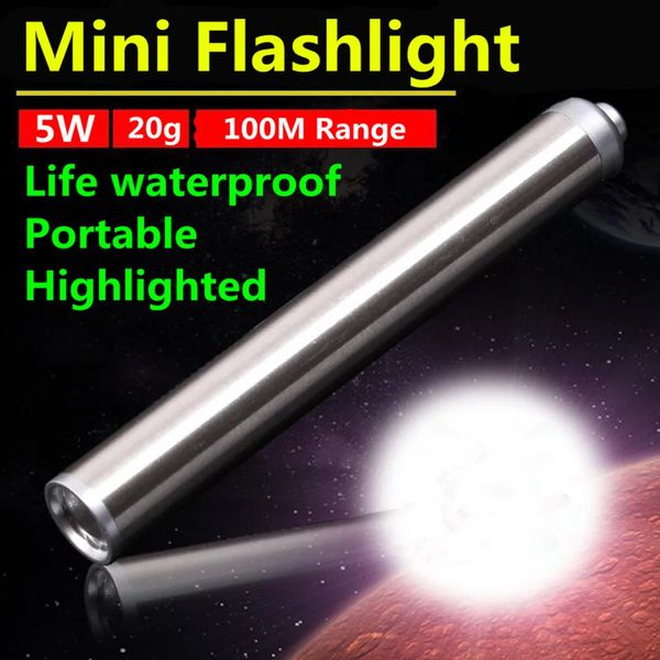 Economia de energia portátil profissional acessível caneta luz usb recarregável mini lanterna led tocha com clipe de aço inoxidável 240329