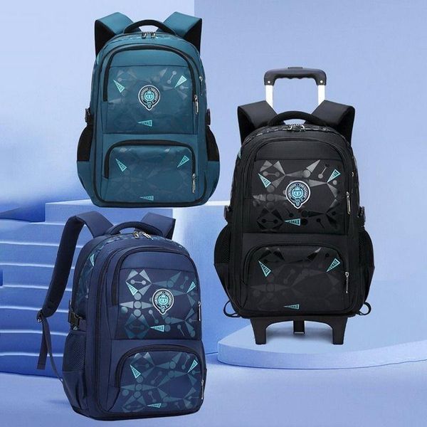 Sacos Rodados À Prova D 'Água Schoolbag 230729 Meninas Trolley Mochila Crianças Bagagem Escola Crianças Mochilas Meninos Wit Urvqx