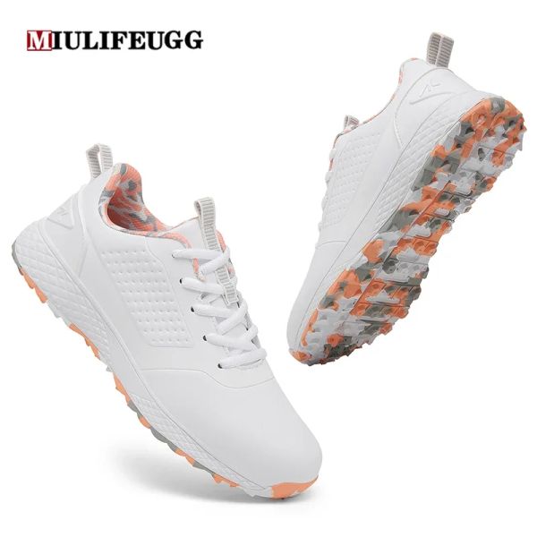 Scarpe da golf impermeabili donne comode sneaker da golf da golf sfoggia calzature da passeggiate all'aperto sneaker slip slip caddy