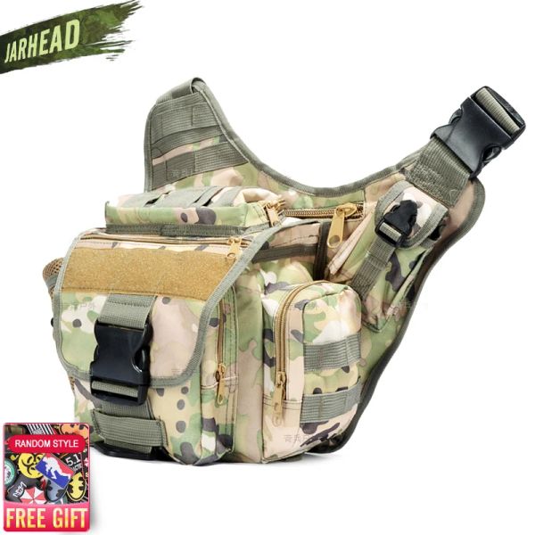 Taschen Armee Taktische Messenger Kamera Tasche Männer Outdoor Radfahren Klettern Sattel Tasche Männliche Taktische Camouflage Langlebig Einzelne Schulter Tasche