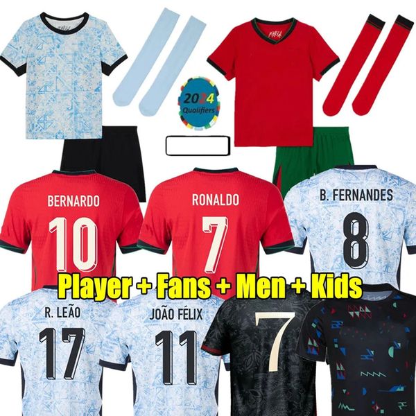 Maglia da calcio 2024 Euro Cup Portogallo Ruben Ronaldo Maglia da calcio portoghese 24 25 Maglia da calcio portoghese Set da uomo per bambini Vittoria del Portogallo su Alta qualità