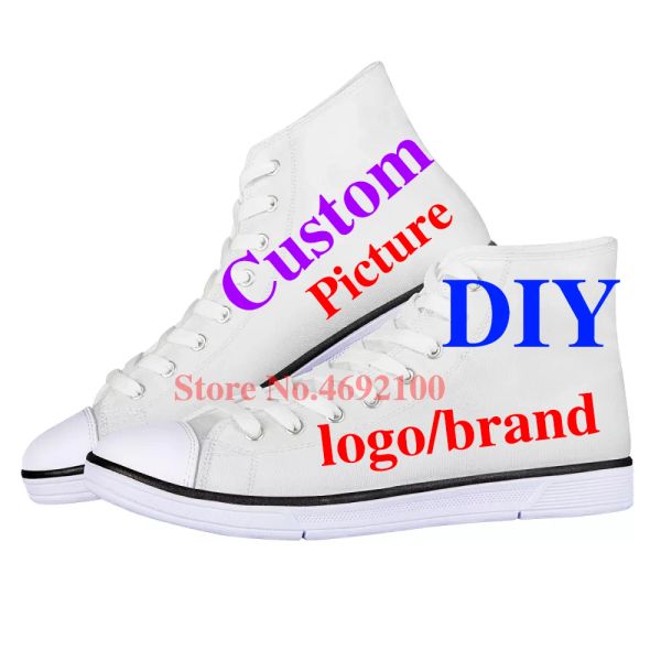 Stiefel Frau Sneaker kostenlos Custom Ihre Logo Bildmarke Frauen lässige vulkanische Zapatos High Top -Schuhe Größe 3545 Großhandel Dropshipping