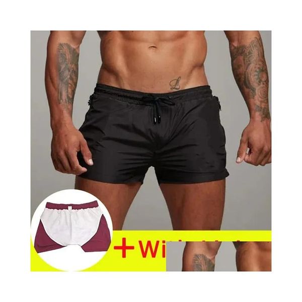 Mens Swimwear 2024 Swimsuit Y Homens Natação Shorts Briefs Beach Sports Suits Surf Board Swim Troncos 240325 Drop Delivery Ao Ar Livre Equipar Oteq9