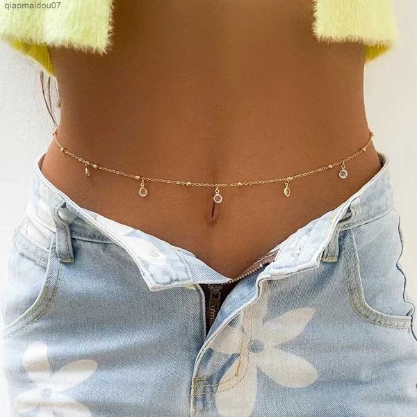 Taillenkettengürtel sexy Bauchgürtel Taille Kette Damen Sommer Beach Bikini Festival Accessoires Körper Schmuck Körper Mode Schmuck Accessoiresl2404