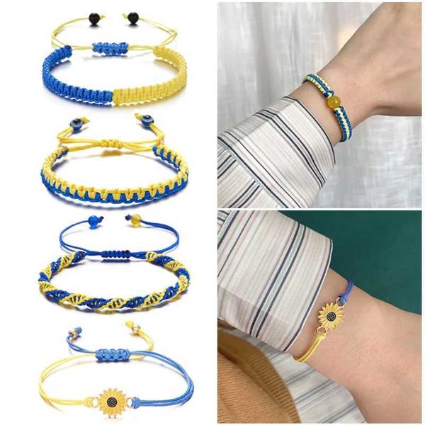 Catena fatta a mano da donna Corda Bracciale ucraino Coppia gioielli fatti a mano da donna regolabile Cuore Stringa Perlina Nodo Ragazza affascinante Regalo Q240401