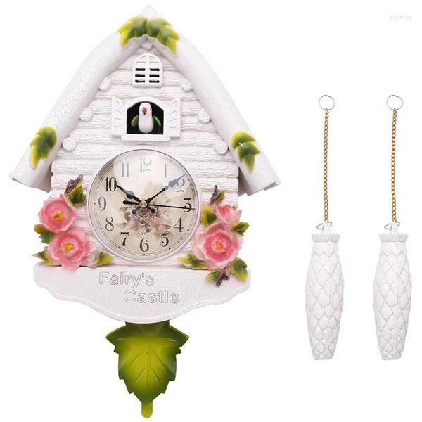 Relógios de parede bonito pássaro relógio cuco alarme sala de estar relógio breve crianças quarto decoração casa dia tempo cloc
