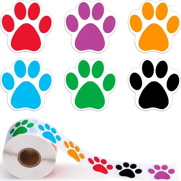 Adesivi murali PCRotolo Etichette per cani con stampa rotonda Forniture per decorazioni multiuso Artigianato fatto a mano fai-da-te Valore