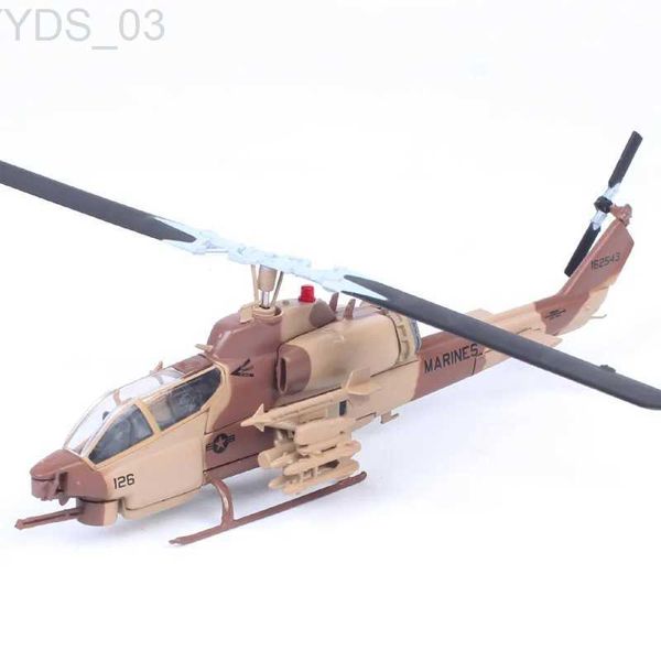 Aeronave Modle IXO Escala 1/72 Mini Bell AH-1W Super Cobra Helicóptero de Ataque Diecast Veículo Avião Militar Rotorcraft Modelo Brinquedo Miniatura Crianças YQ240401