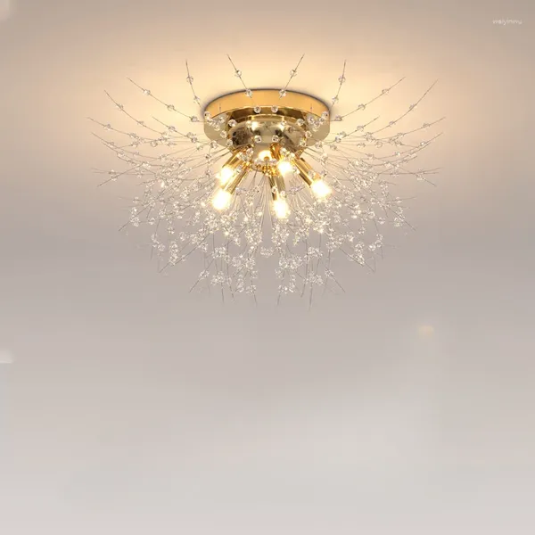 Plafoniere Illuminazione a LED Tarassaco Lampadario Sala da pranzo Soggiorno Personalità Arte Lampade di cristallo Decorazioni per la casa