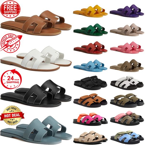 Spedizione gratuita Donne Chypre Sandals Designer Slides Sandals Slifori Slide Slipper