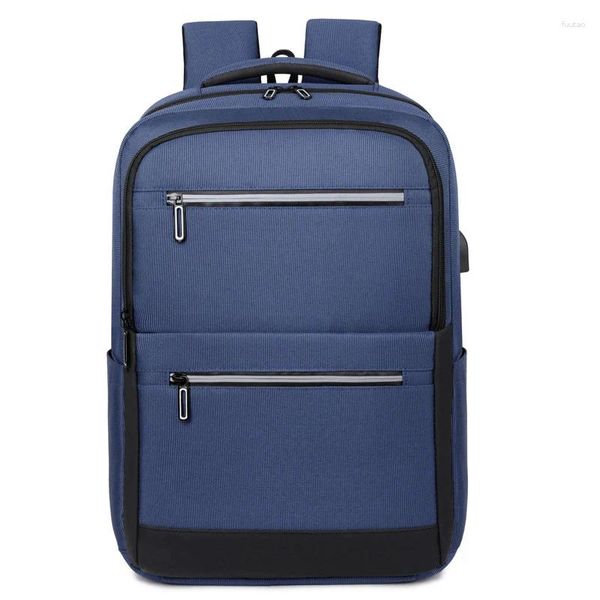 Rucksack 2024 Business Tragbare große Kapazität Multifunktions-Laptop-Tasche USB-Aufladung Herren wasserdichtes Nylon