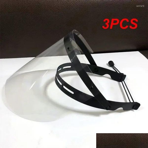 Ciclismo Caps Máscaras 3 Pcs Óculos de Cozinha Faceshield Transparente Escudo Anti-Óleo Cebola À Prova de Poeira Máscara Protetora Reutilizável Gota Otyht