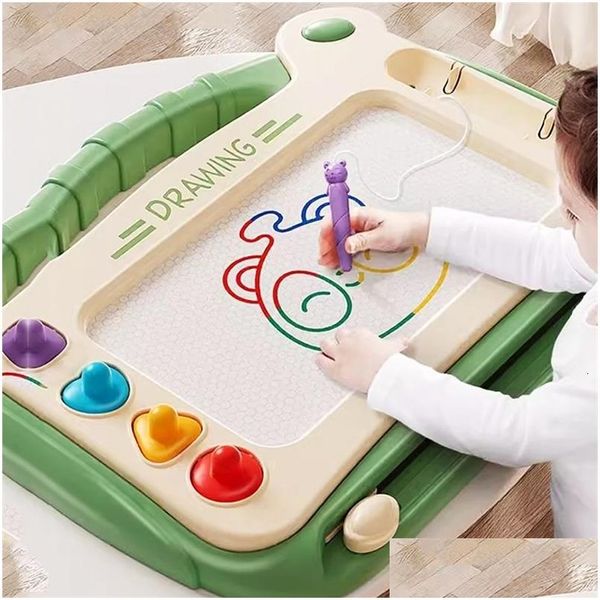 Zeichnung Malerei Lieferungen Kinder Cartoon Ding Board Baby Puzzle Magnetische Schreiben Spielzeug Iti Montessori Für Kinder Y240226 Drop Lieferung T Dhlgi