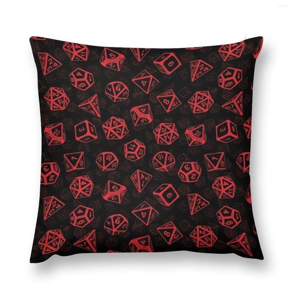 Cuscino D20 Dadi Set Pattern (Rosso) Copridivano S Copridivano Federa decorativa autunnale