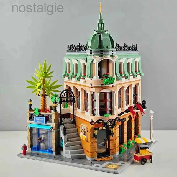 Bloklar Creative Street View Butik Otel Yapı Blokları 10297 Mimarlık Modeli MOC Montaj Tuğlalar Hediyesi Çocuklar İçin Yetişkin 240401