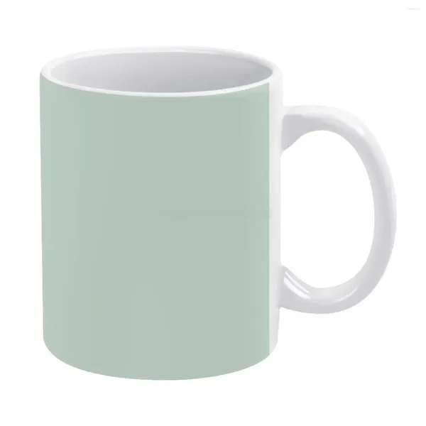 Tassen Gentle Mint Light Pastel Green Solid Color Pairs To Sherwin Williams Condition SW 6743 Weiße Tasse Keramik Creative G