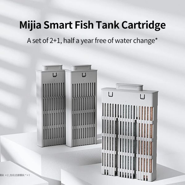 Steuern Sie Xiaomi Mijia Aquarium-Filterkartuschen-Set, Aquarium, physikalische und biochemische Filterung/50-W-Heizstab, intelligente konstante Temperatur