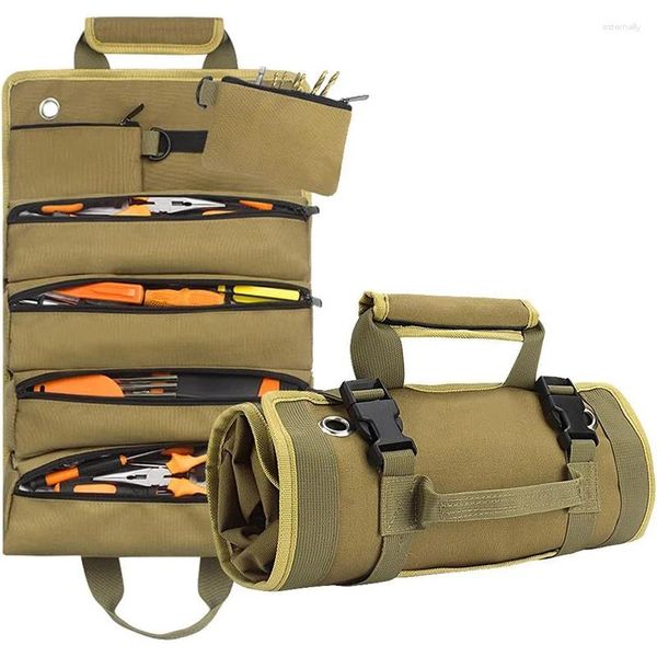 Sacos de armazenamento Rollable Multi-Purpose Ferramenta Ulti Bolso Ferramentas de Hardware Bolsa Profissional Organizador Portátil Roll Up Pequeno Saco de Alta Qualidade