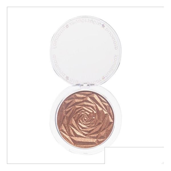 Bronzer Highlighter Drop 6 Farben Highlighter Pulver Glitzer Palette Make-up Glow Gesichtskontur Schimmer Illuminator Highlight Kosmetik Dhgep