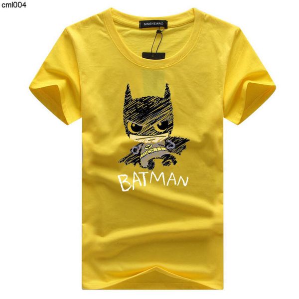 Meia manga nova camiseta curta grande masculina top bat pequeno {categoria}