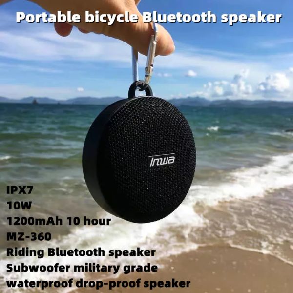 Altoparlanti bici portatili altoparlanti bluetooth colonna biciclette mole per la doccia impermeabile acustica audio boombbox woofer woofer mani freOMBOX