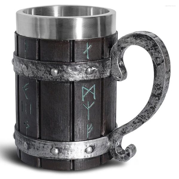 Canecas de aço inoxidável vinho bebida copo substituição decorativa viking anti-ferrugem bar festa caneca drinkware beber ferramenta