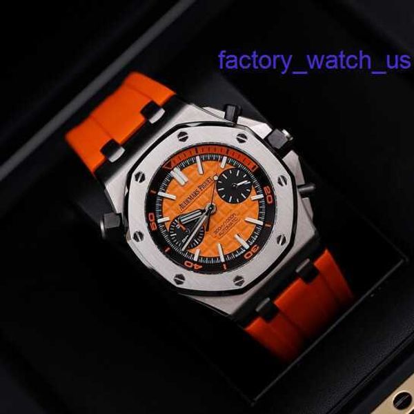 Emozionante orologio da polso AP Royal Oak Offshore 26703ST Orologio sportivo da uomo Acciaio di precisione Arancione Meccanico automatico Orologio da lavoro svizzero di fama mondiale Orologio alla moda