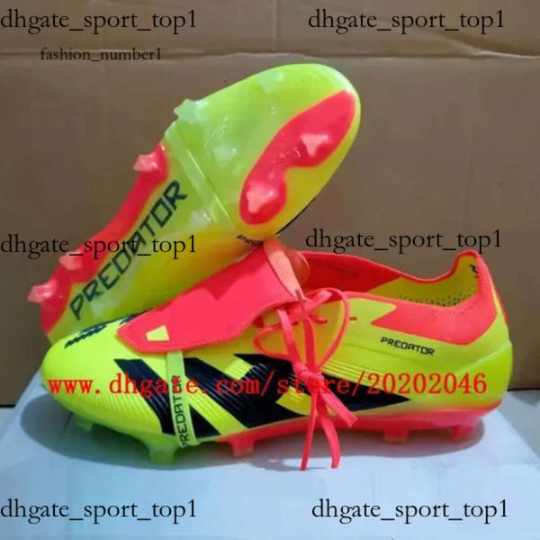 Scarpe da calcio Predator Borsa regalo Scarpe da calcio PREDATOR Precision + Elite Tongue FG BOOTS Puntali in metallo Tacchetti da calcio Uomo SENZA LACE Scarpe da calcio in morbida pelle 564