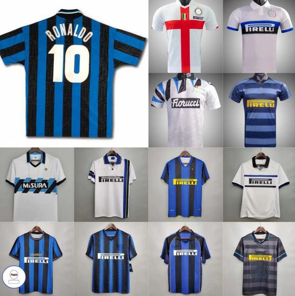 Retro-Fußballtrikot-Finale 2009 MILITO SNEIJDER ZANETTI Milans Eto'o Fußball 97 98 99 95 96 Djorkaeff Baggio ADRIANO 10 11 07 08 09 Zamorano RONALDO InterS Ibrahimovi