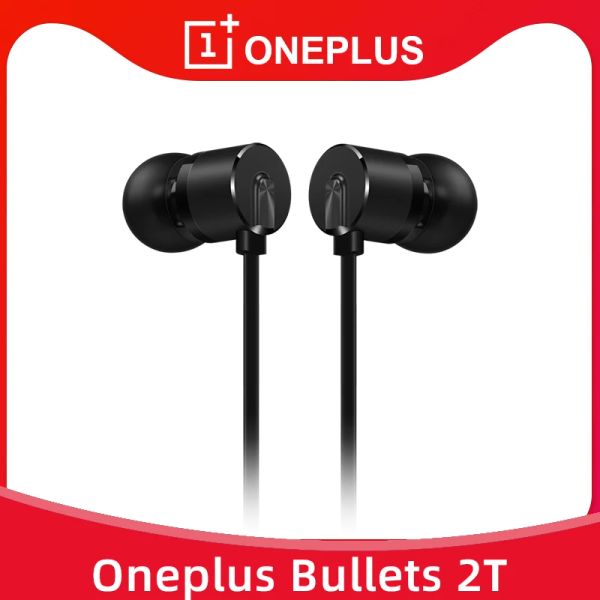 Cuffie OnePlus Bullets 2t Aurfosarte Bulletti auricolari Auricolare Auricolare Auricolare con microfono remoto per OnePlus 7 Pro 6T 7T per OnePlus Telefono