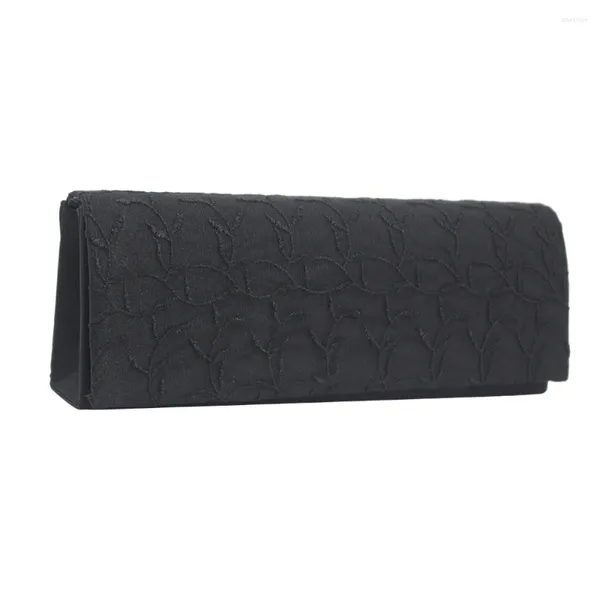 Borse da sera 2024 Pochette coreana elegante con ricamo Lady Donna Ragazza modello floreale femminile in raso per le donne