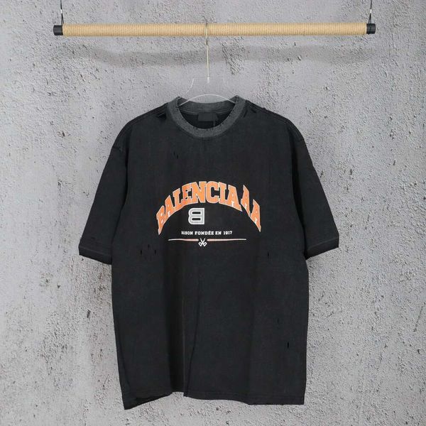 Poison Home Edition Paris Classic Washed Old Scissors bedrucktes T-Shirt, handgefertigt, abgenutzt, korrekt, kurzärmelig für Herren und Damen