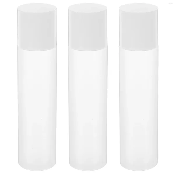 Garrafas de armazenamento 3 pcs esfrega toner garrafa hidratante creme viagem loção espremer recipientes para líquidos o animal de estimação recarregáveis produtos de higiene pessoal