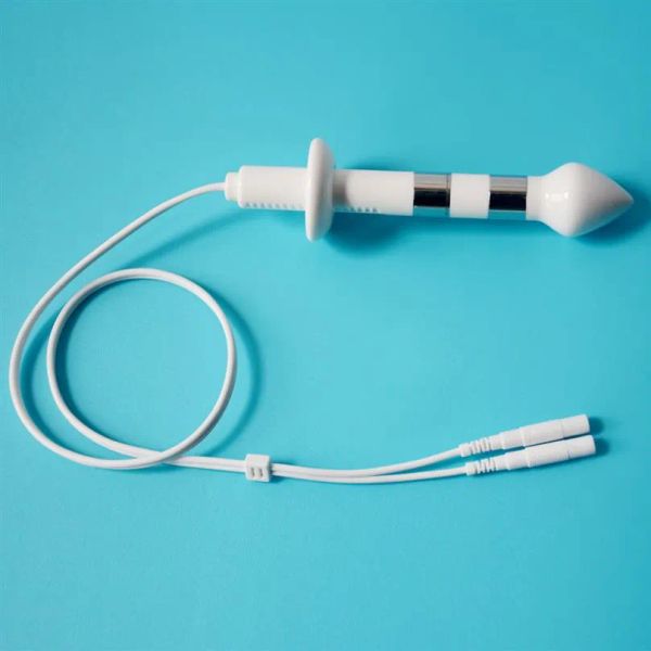 Gadgets TENS EMS Einheiten verwendete Männer Analsonden Einfügung Elektrode Elektrische Stimulation Beckenboden Übende Inkontinenz Therapie Witz