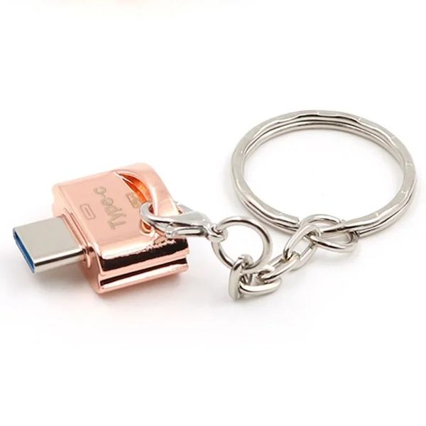 2024 Typ-C TF-Karte Mobiler Kartenleser USB3.0 Hochgeschwindigkeits-Mini-OTG-Micro-USB-Adapter zum Anschließen der SLR-Kamerakarte