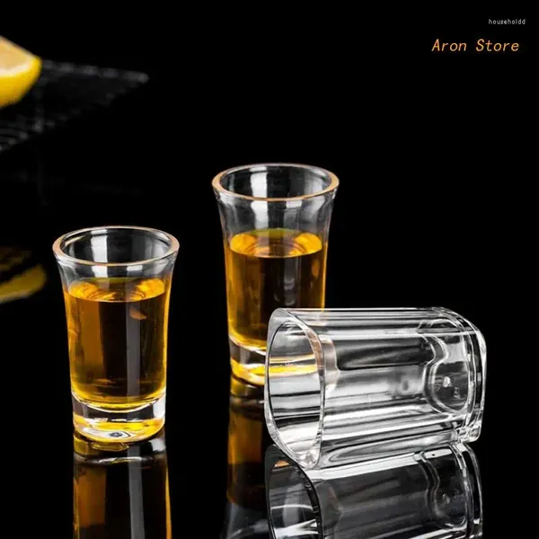 Tumblers 6pc S-Gläser mit schwerem Boden unzerbrechlicher Whisky-Wein-bruchsicherer Trinkbecher-Bierbecher für Bar-Party-Zuhause