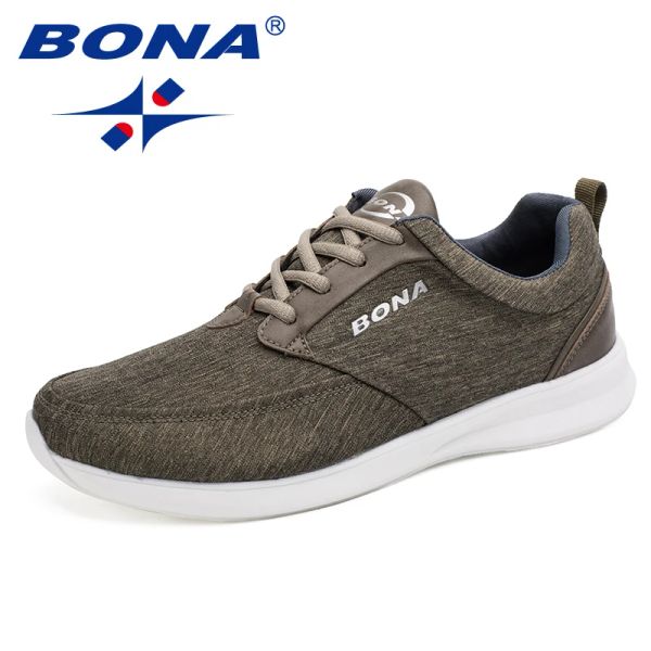 Sapatos bona novo clássico popular estilo homem sapatos de caminhada laço up sapatos masculinos sapatos de corrida ao ar livre tênis confortáveis frete grátis