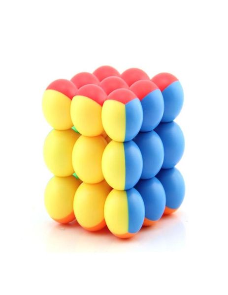 Runde Ball Speed Cube 3x3x3 Puzzle Würfel Stressabbau Spielzeug für Kinder Kinder Geschenk Toy1804574